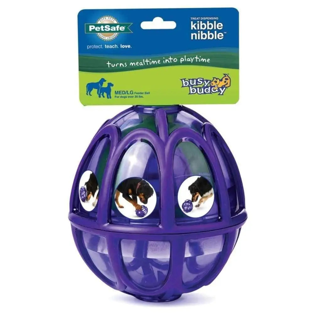 Busy Buddy Dog Toy Kibble Nibble Feeder Ball Purple Busy Buddy CPD