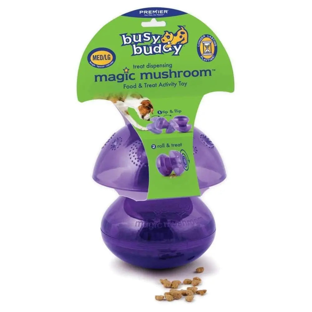 Busy Buddy Magic Mushroom Dog Toy Purple Busy Buddy CPD
