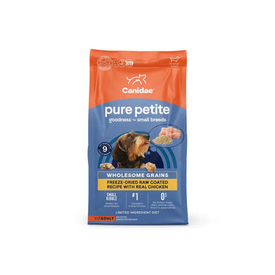CANIDAE PURE Petite Goodness Freeze-Dried Small Breed Chicken Adult Dog Food 4 lb CANIDAE