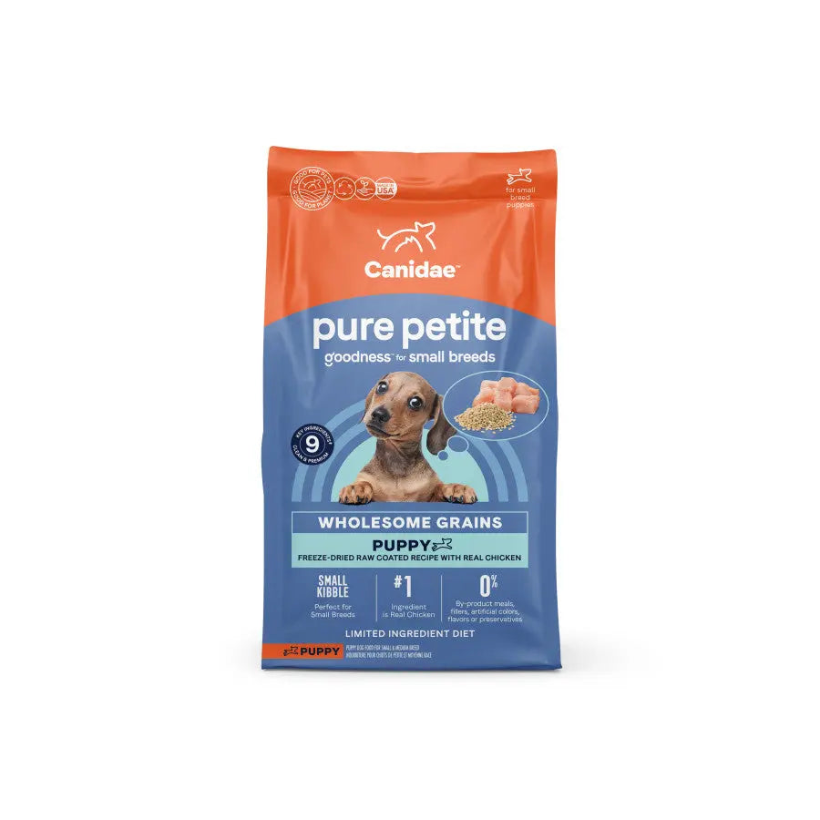 CANIDAE PURE Petite Goodness Freeze-Dried Small Breed Chicken Puppy Food 4 lb CANIDAE