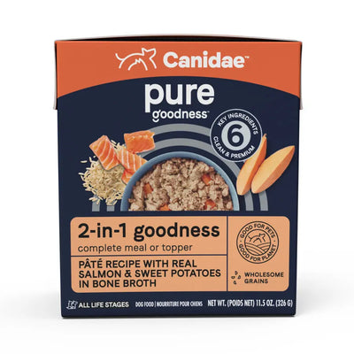 CANIDAE PURE goodness 2-in-1 Pate Wet Dog Food 11.5 oz CANIDAE