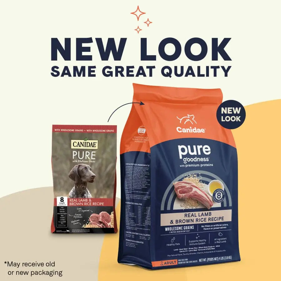 CANIDAE PURE with Wholesome Grains Real Lamb & Brown Rice Recipe Dry Dog Food Canidae CPD