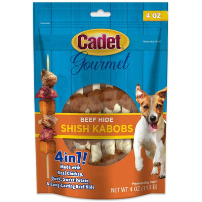 Cadet Gourmet Beef Hide Shish Kabob Dog Treats Cadet