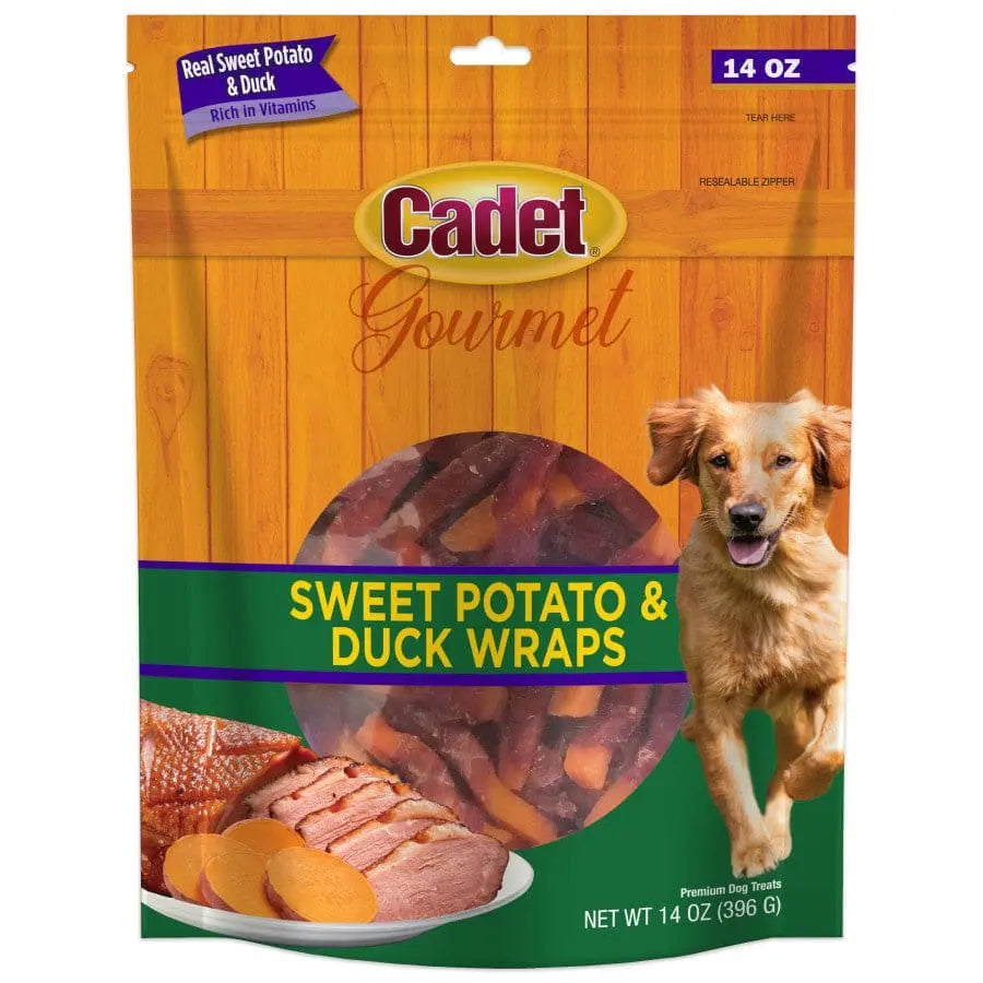 Cadet Gourmet Sweet Potato & Duck Wrapped Dog Treats Cadet