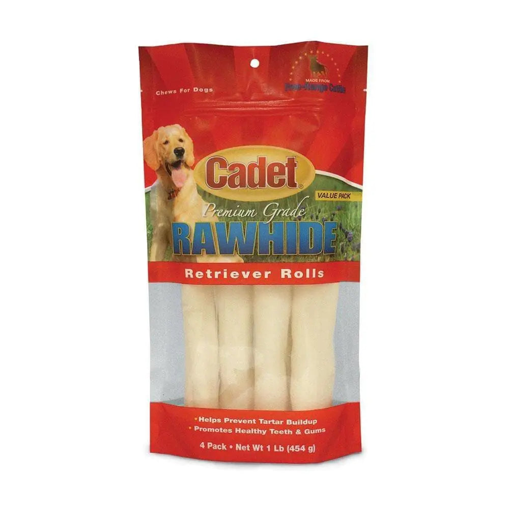 Cadet® Premium Rawhide Retriever Roll Dog Treats 1 Lbs X 4 Count Cadet®