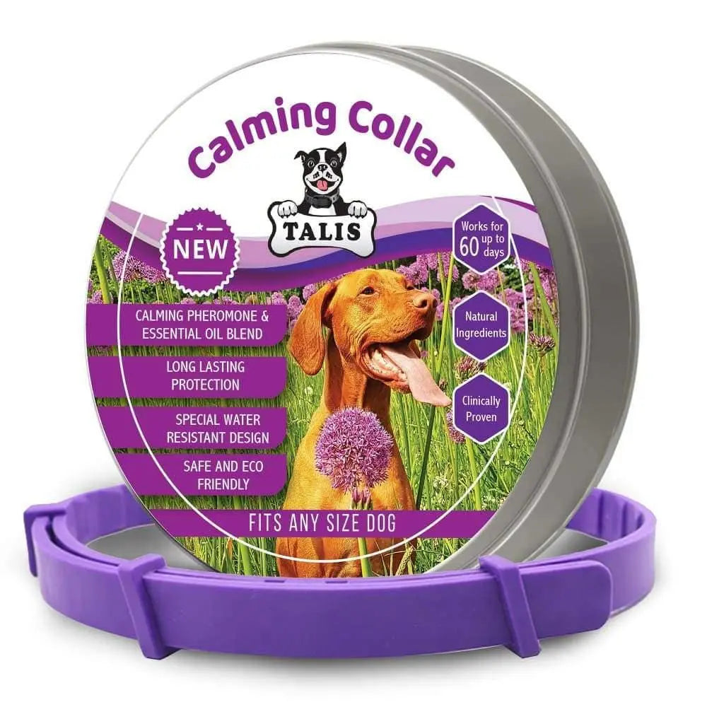 Calming Collar for Dogs Made with Natural Ingredient to Help Your Dog Allays Feel Secure, Happy and Talis Us