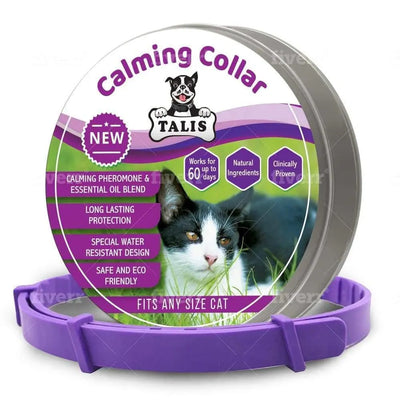 Calming Pheromone Collar for Cat with Thrilling Calming Effect to Keep Your Pet Healthy and Happy Talis Us