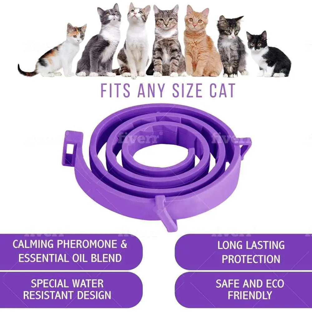 Calming Pheromone Collar for Cat with Thrilling Calming Effect to Keep Your Pet Healthy and Happy Talis Us