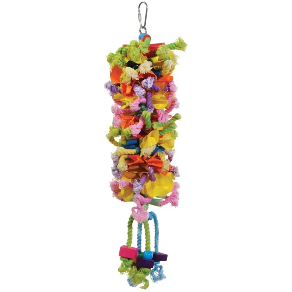 Calypso Creations Club Bird Toy Multi-Color 4.5 In X 14 in, Medium Prevue Pet CPD