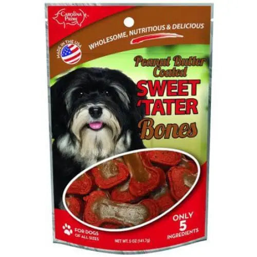 Carolina Prime Peanut Butter & Sweet Tater Bones Dog Treats Carolina Prime