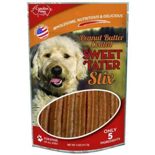 Carolina Prime Sweet Tater & Peanut Butter Stix Dog Treats Carolina Prime