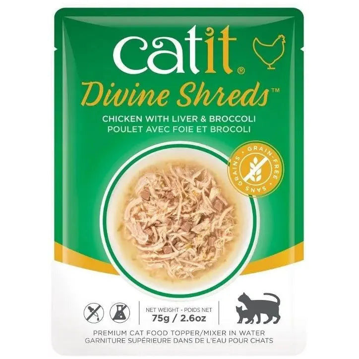 Catit Divine Shreds Chicken with Liver and Broccoli CatIt