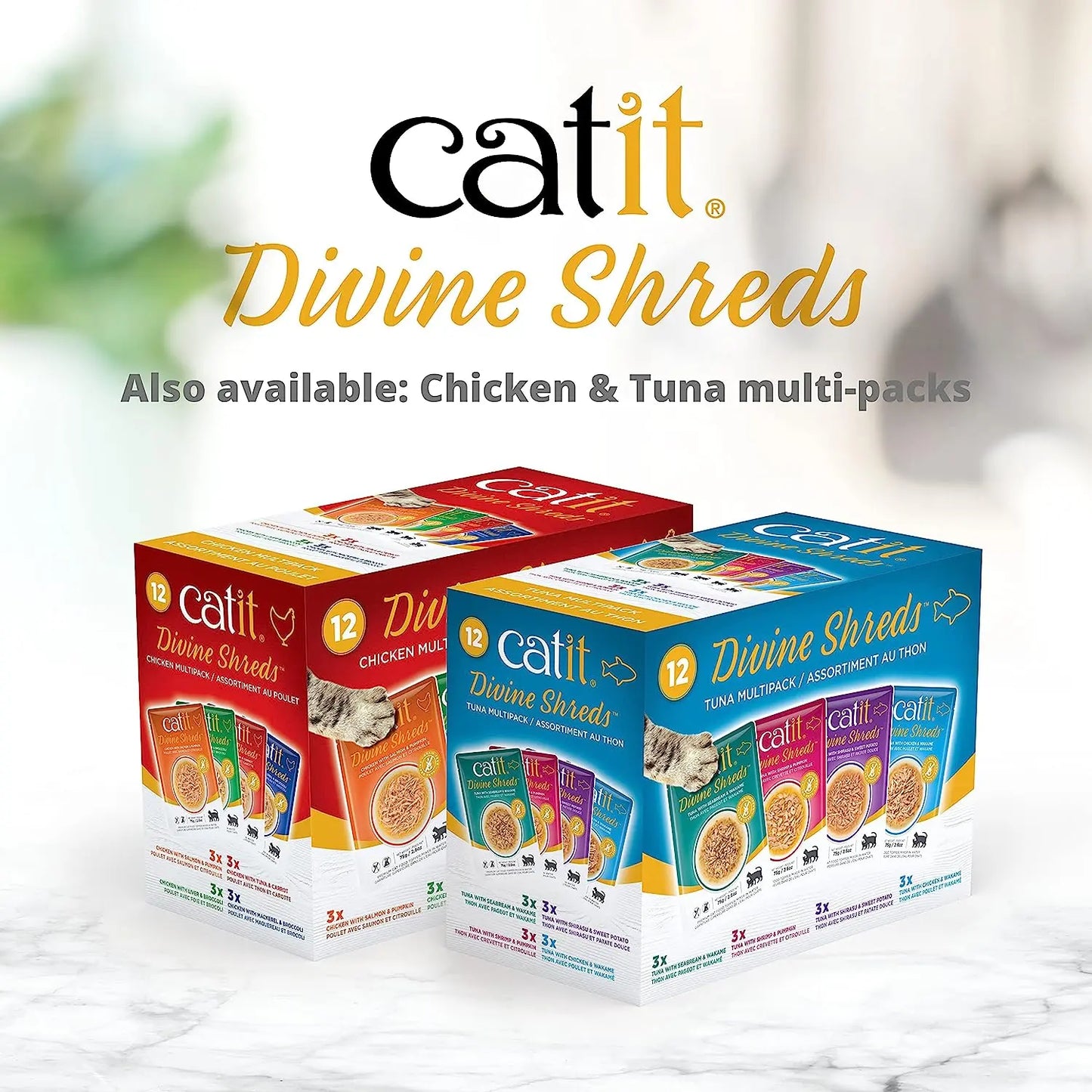 Catit Divine Shreds Chicken with Liver and Broccoli CatIt