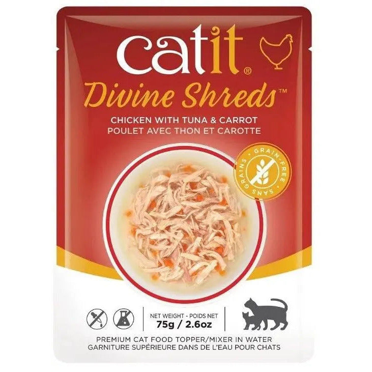 Catit Divine Shreds Chicken with Tuna and Carrot CatIt