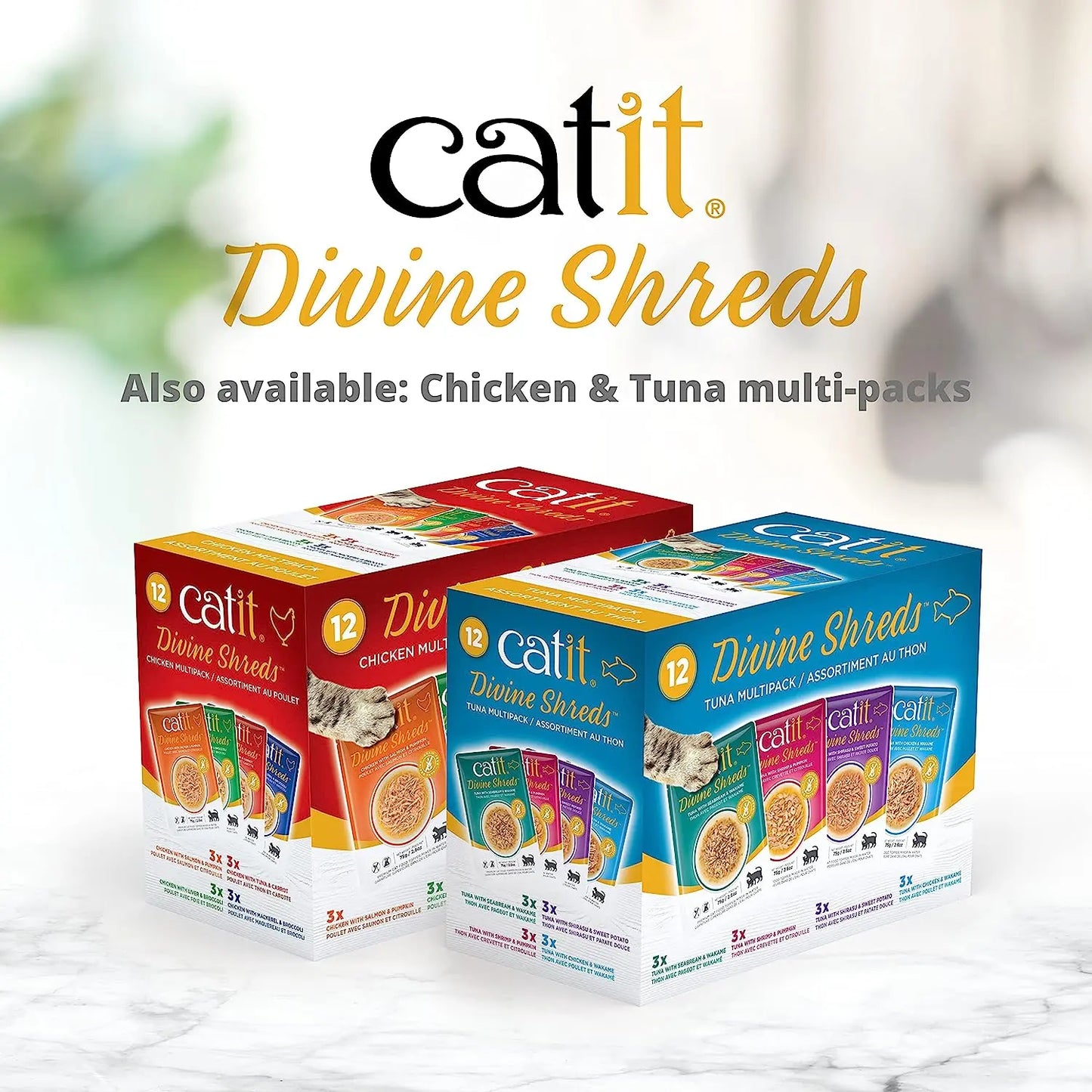 Catit Divine Shreds Tuna Variety Pack CatIt