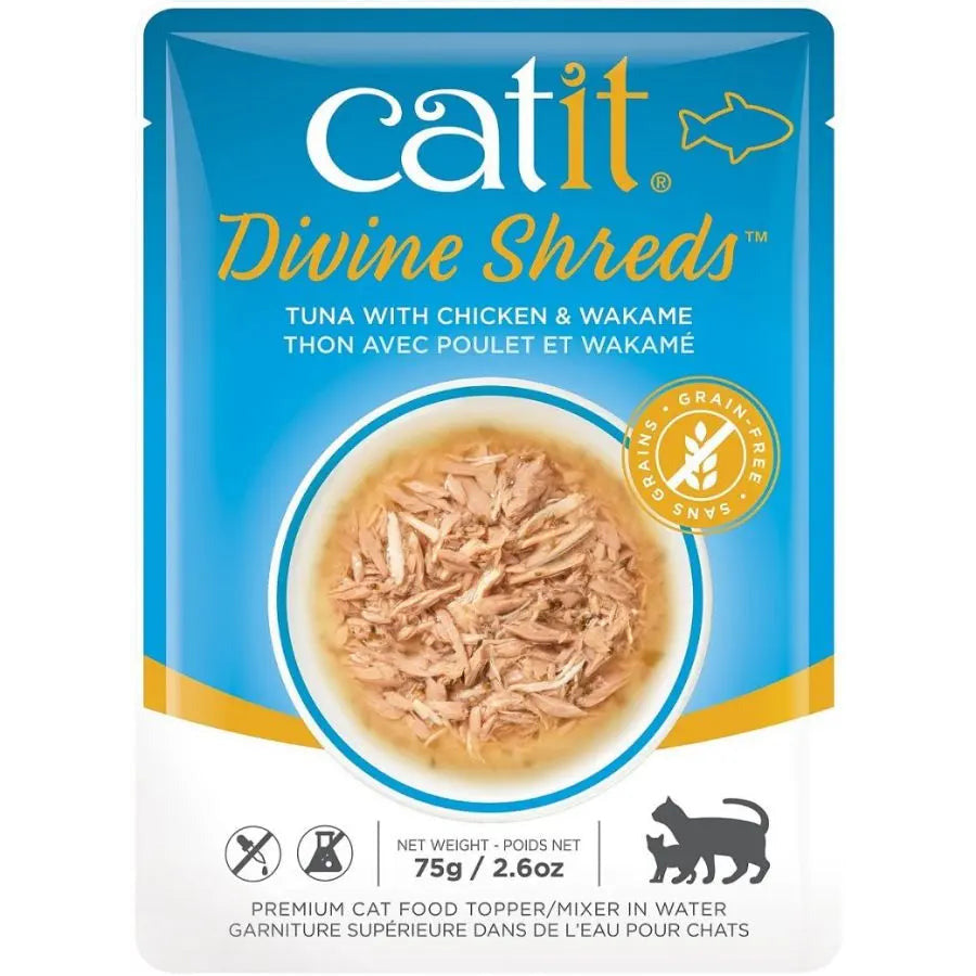 Catit Divine Shreds Tuna with Chicken and Wakame CatIt