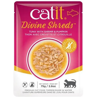 Catit Divine Shreds Tuna with Shrimp and Pumpkin CatIt