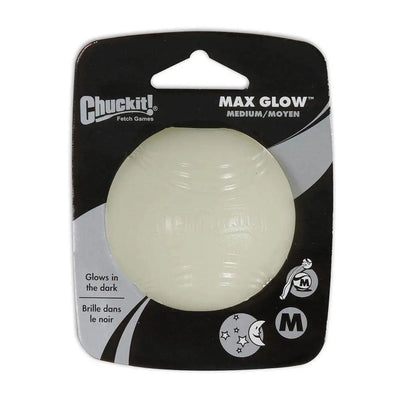 Chuckit!® Max Glow Ball Dog Toys Glow White Color Medium Chuckit!®