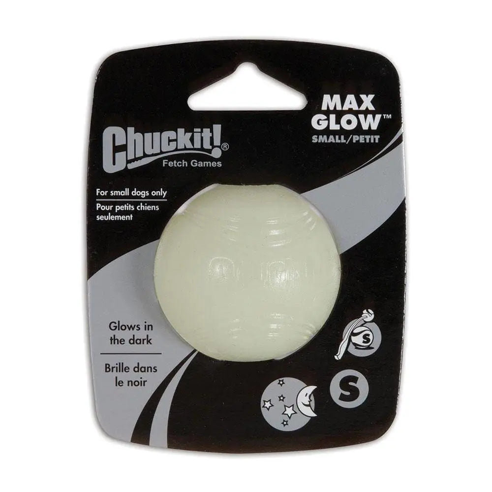 Chuckit!® Max Glow Ball Dog Toys Glow White Color Small Chuckit!®