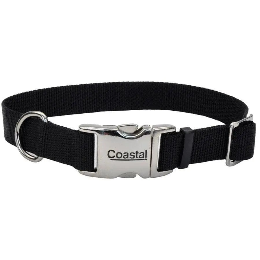 Coastal Adjustable Nylon Dog Collar with Titan Metal Buckle Coastal CPD