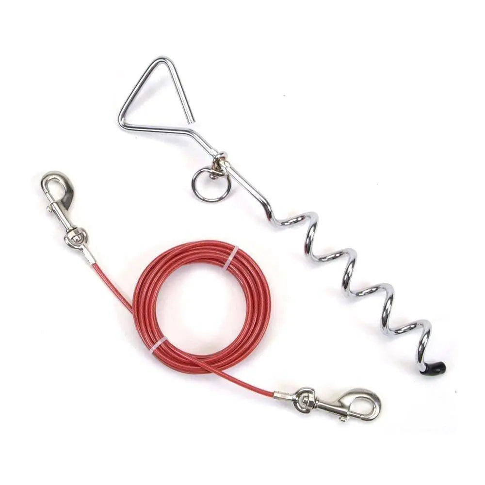 Coastal® Titan® Heavy Spiral Dog Stake & Cable Tie Out Combo 15 Feet Coastal®