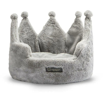 Crown Dog Bed Cloud Gray Nandog Pet Gear