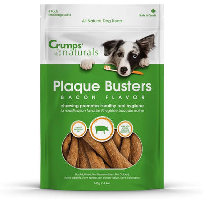 Crumps' Naturals Bacon Plaque Busters Dental Dog Treats Crumps' Naturals