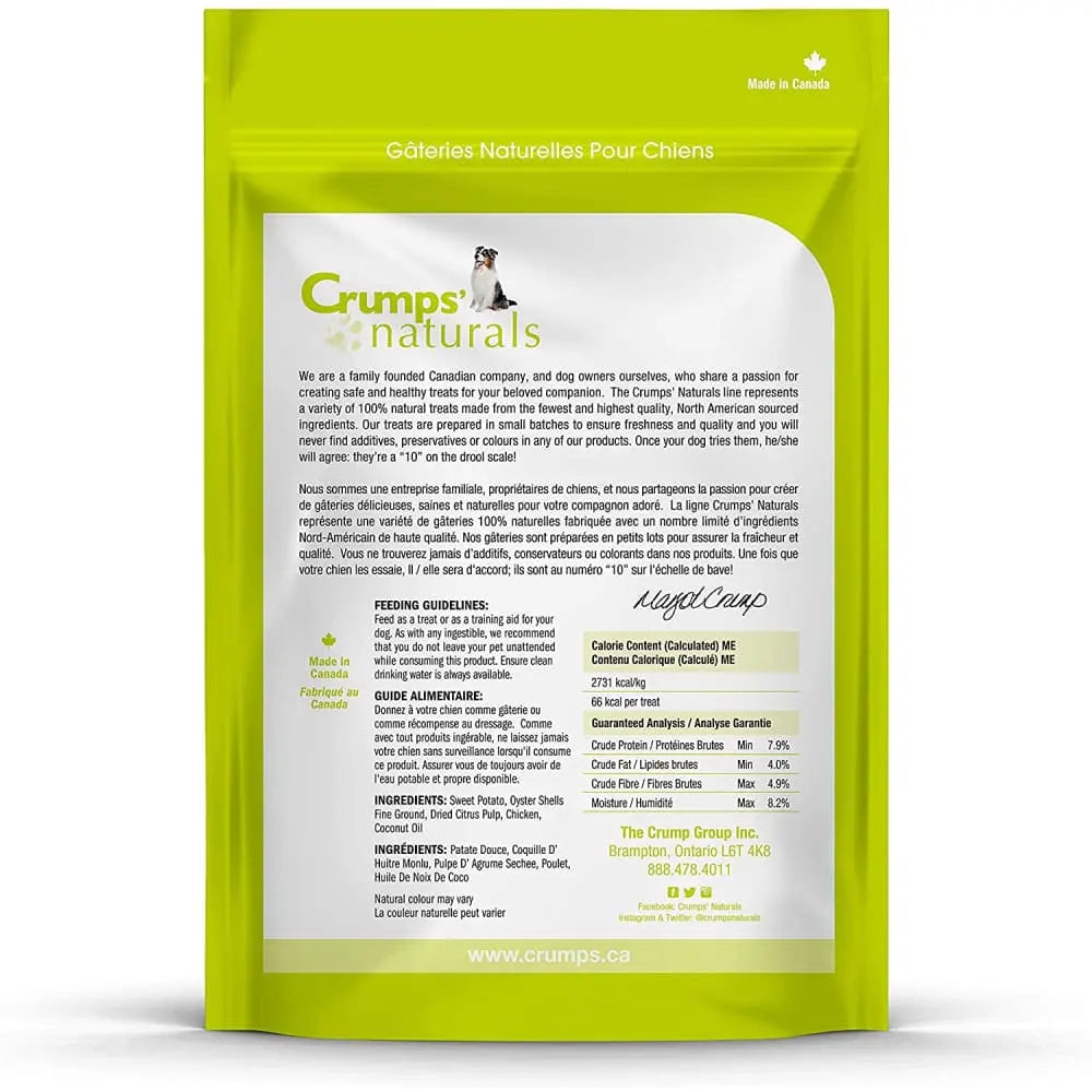Crumps' Naturals Chicken Plaque Busters Dental Dog Treats Crumps' Naturals