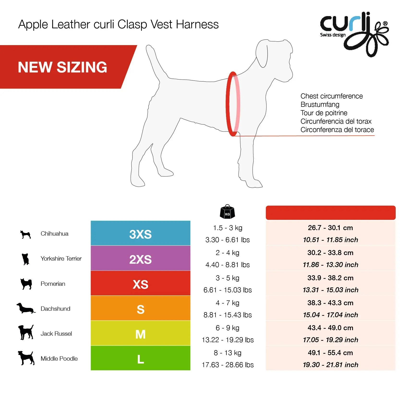 Curli Vegan Apple Leather Clasp Dog Harness Curli