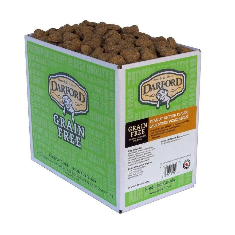 Darford® Grain Free Peanut Butter Flavor with Mixed Vegetables Dog Treats 15 Lbs Darford®