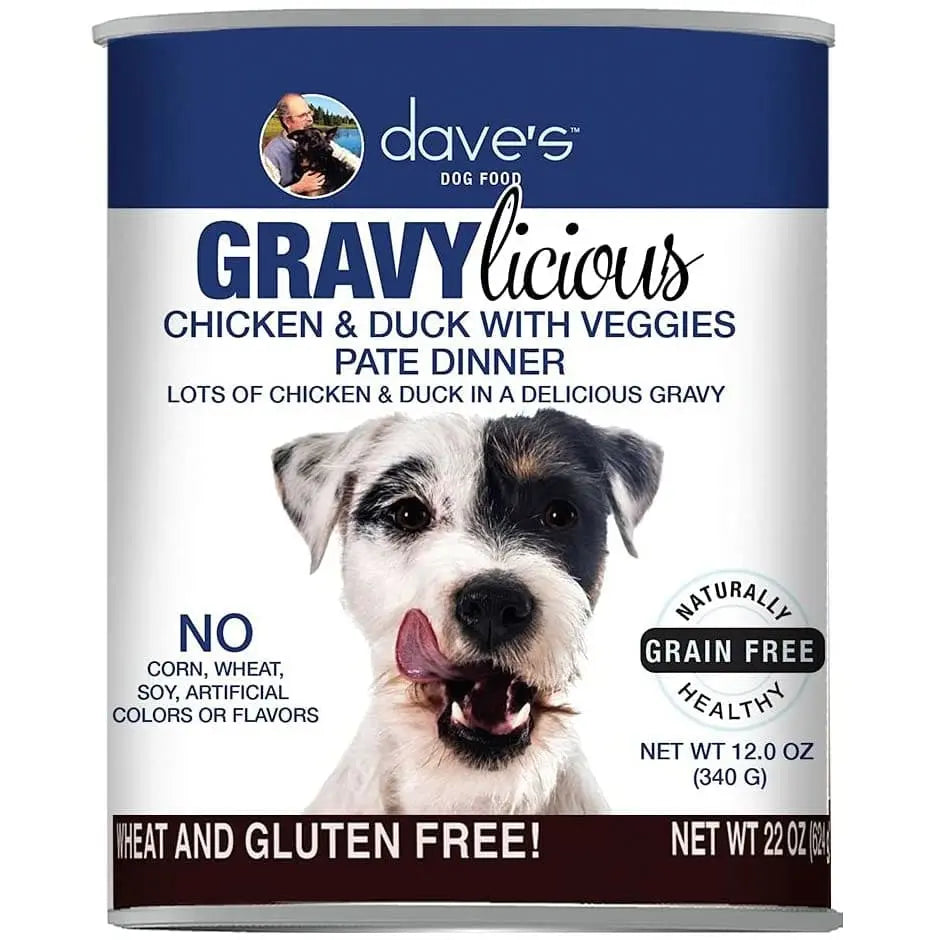Dave's Pet Food Grain Free Gravylicious Chicken & Duck with Veggies Pate Dinner. Lot's of Chicken Dave's Pet Food