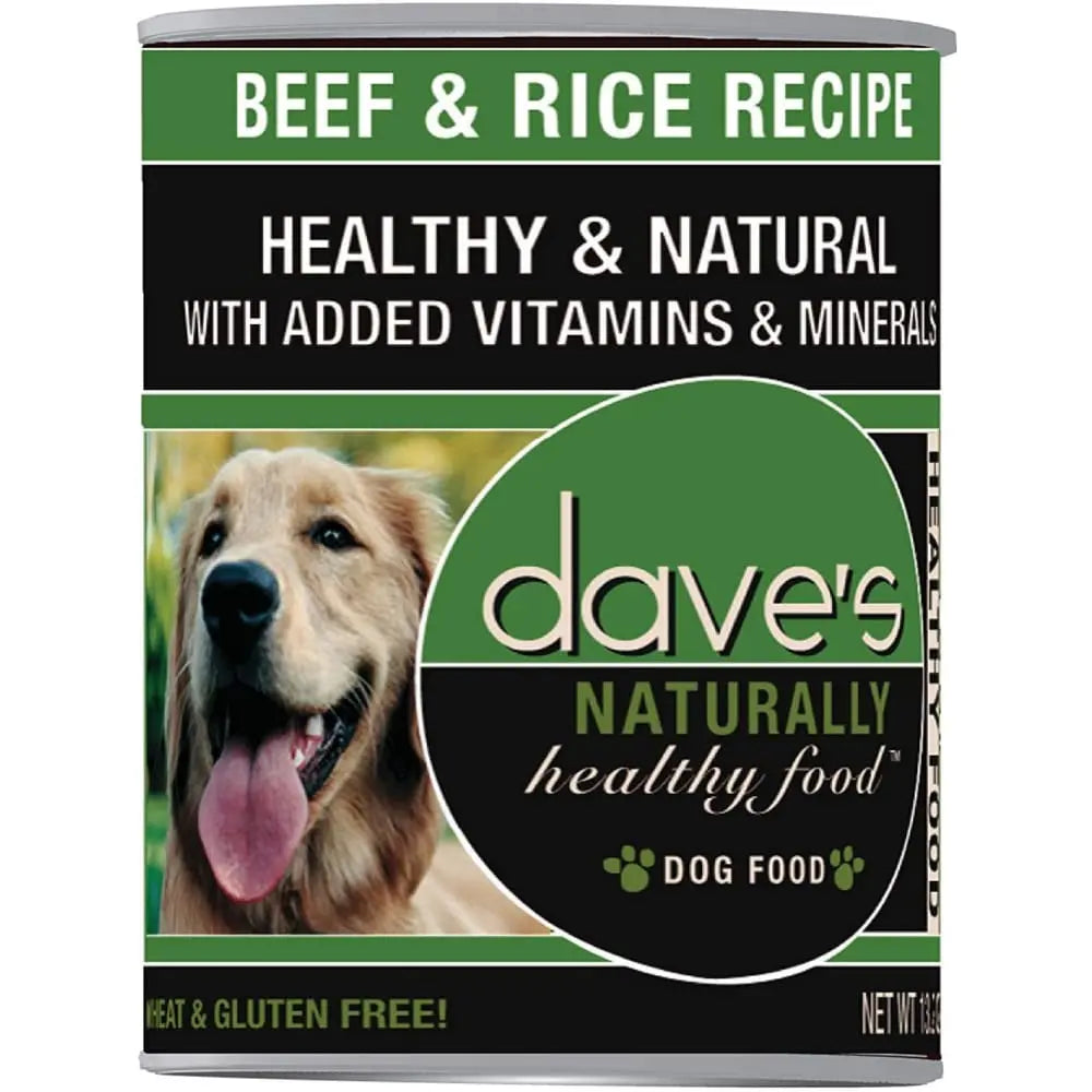 Dave's Pet Food Naturally Healthy Beef & Rice Dog Food 13 Oz x 12 Count Dave's Pet Food