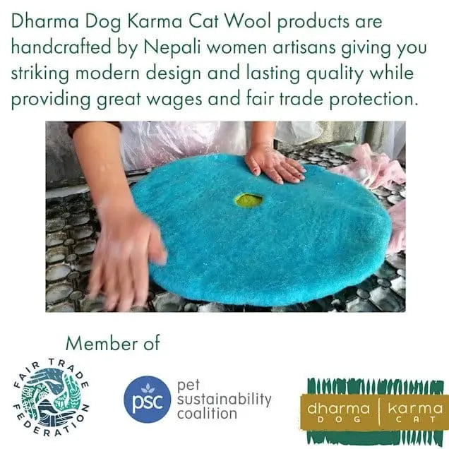 Dharma Dog Karma Cat Ombre Wool Pet Mat Dharma Dog Karma Cat