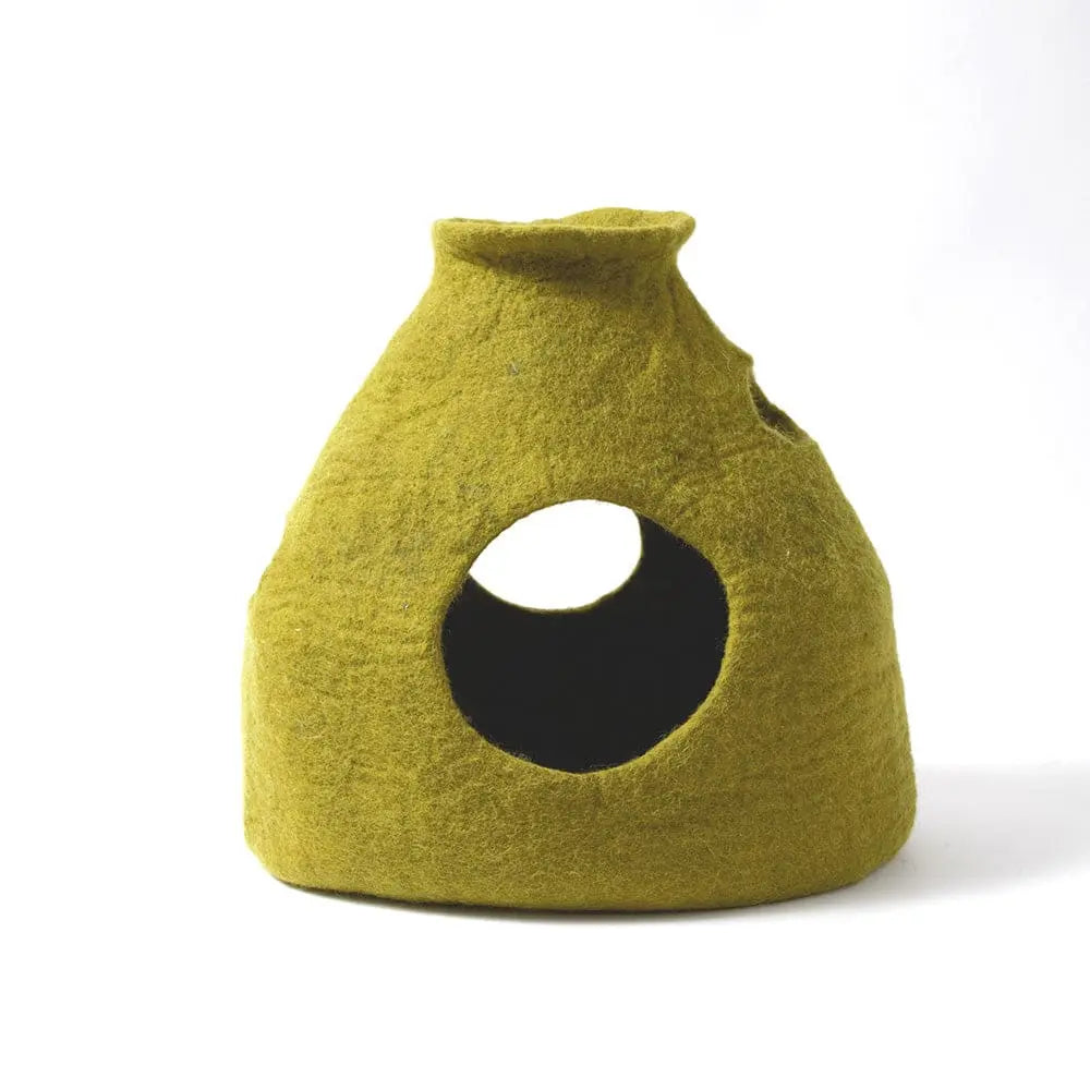 Dharma Dog Karma Cat Wool Pet Cave Purr-a-Boo Small Dogs & Cat Bed Dharma Dog Karma Cat