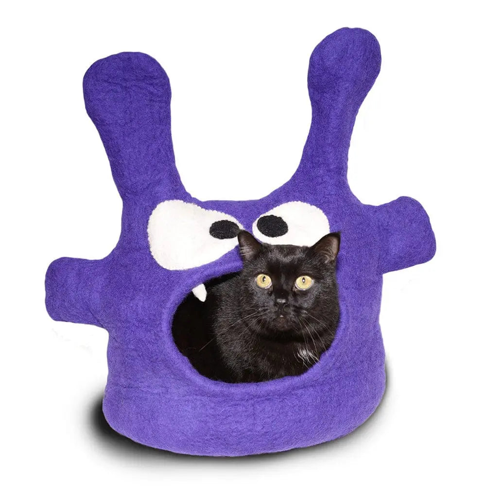 Dharma Dog Karma Cat Wool Pet Cave, Monster, Small Dogs & Cat Bed Dharma Dog Karma Cat