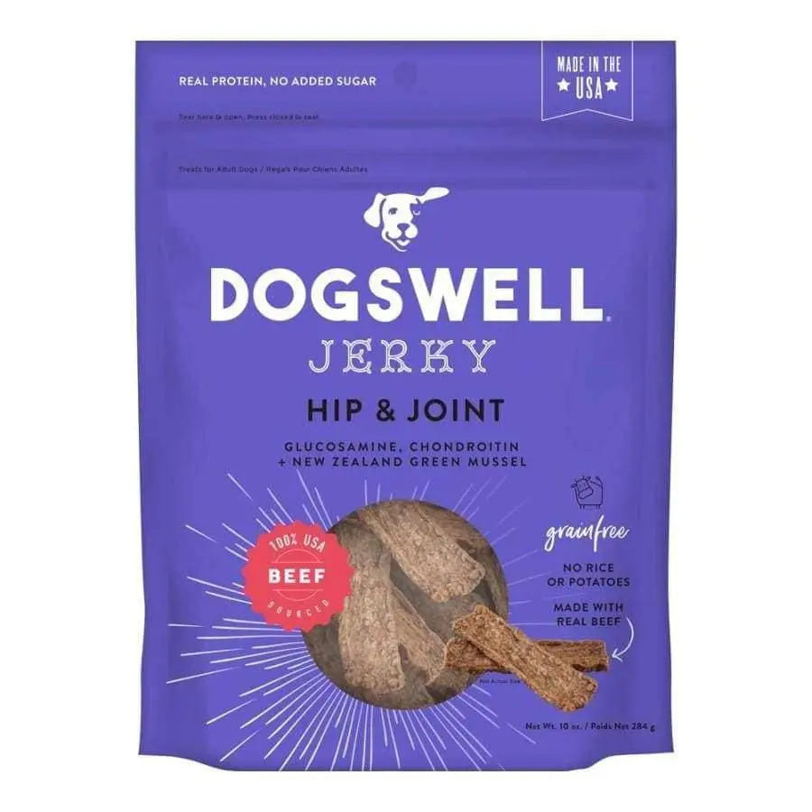 Dogswell Hip & Joint Grain-Free Beef Jerky Dog Treat 10 oz Dogswell CPD