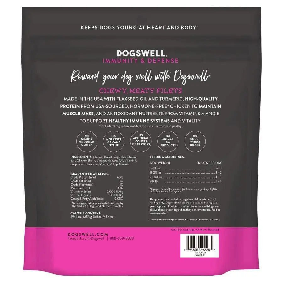 Dogswell Immunity & Defense Grain-free Chicken Tenders Dog Treat 15 oz Dogswell CPD