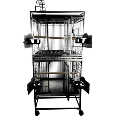 Double Stack Bird Cage with PlayTop A&E Cage Company