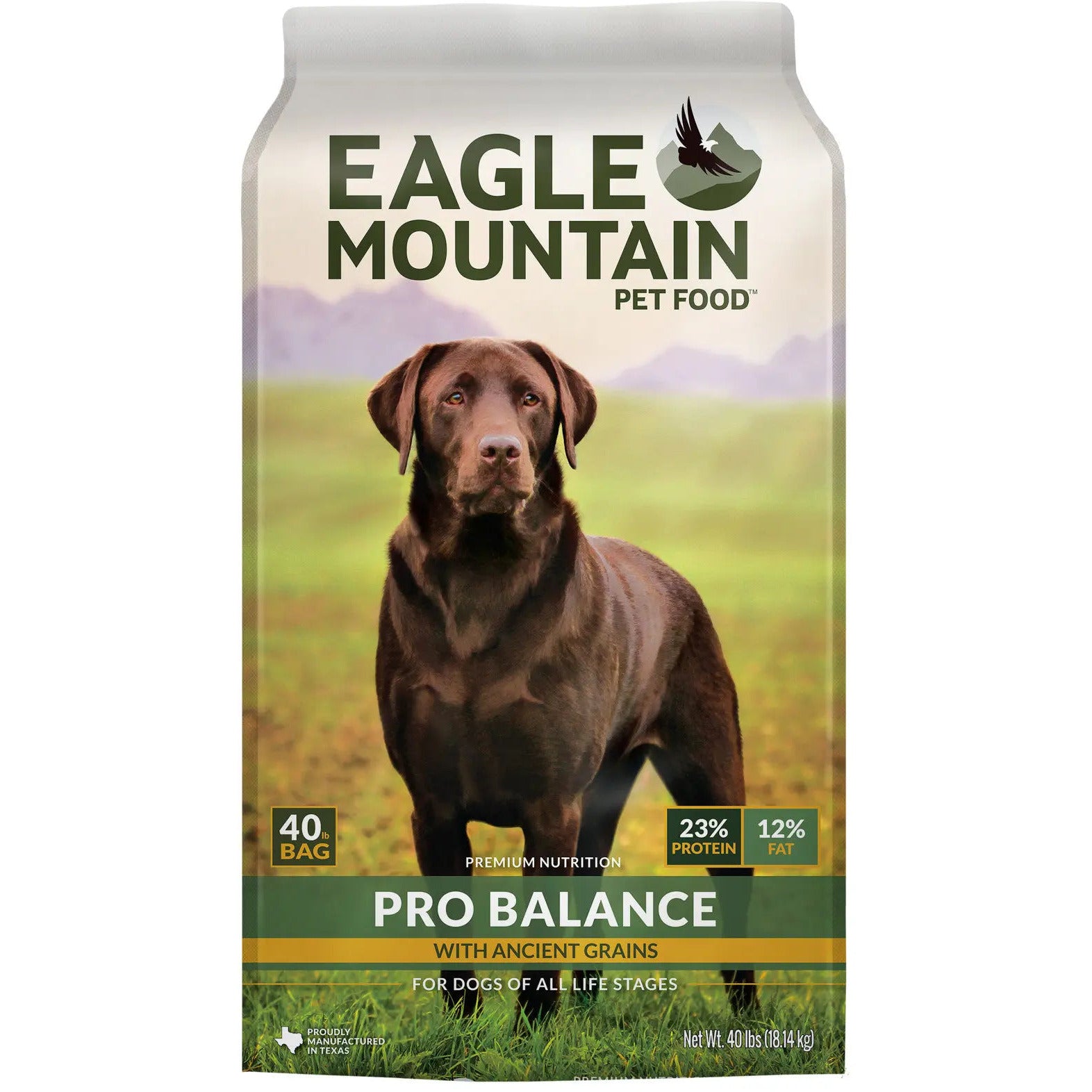 Eagle Mountain Pro Balance with Ancient Grains Beef Meal Dry Dog Food 40 lb Eagle Mountain