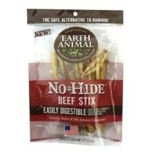 Earth Animal No Hide Beef Chews Dog Treats, 10 Pack Earth Animal