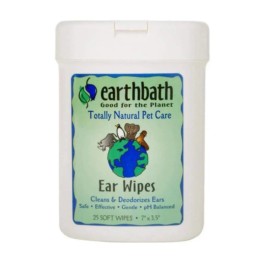 Earthbath® Ear Wipes for Cat & Dog 25 Count Earthbath®