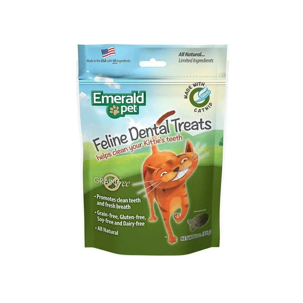Emerald Pet® Grain Free Catnip Feline Dental Treats 3 Oz Emerald Pet®