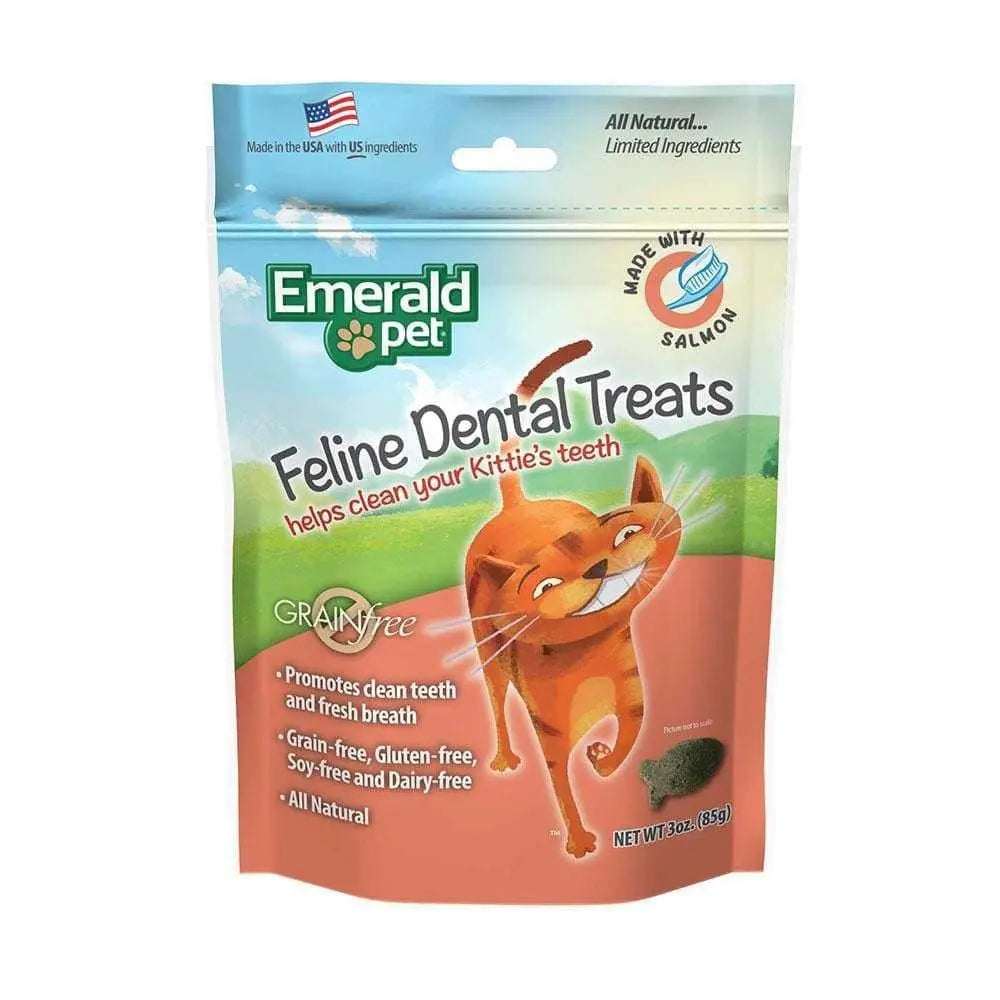 Emerald Pet® Grain Free Salmon Feline Dental Treats 3 Oz Emerald Pet®