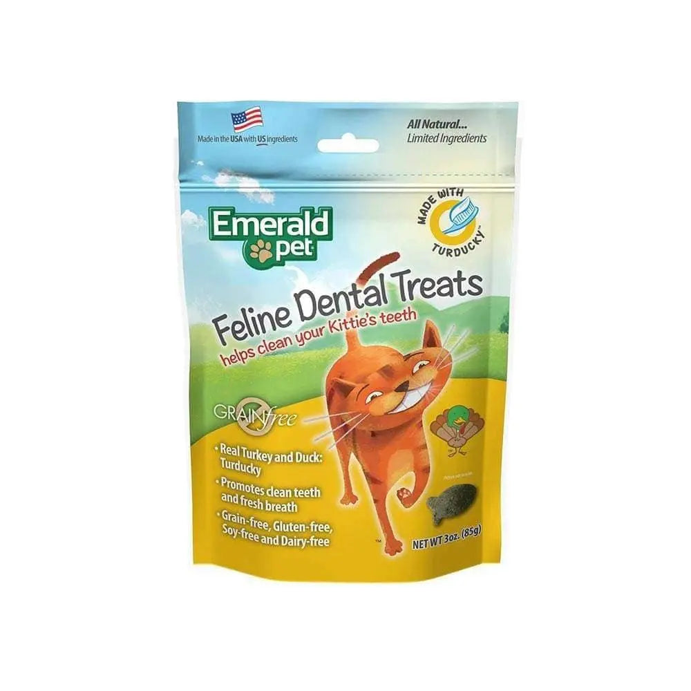 Emerald Pet® Grain Free Turducky Feline Dental Treats 3 Oz Emerald Pet®