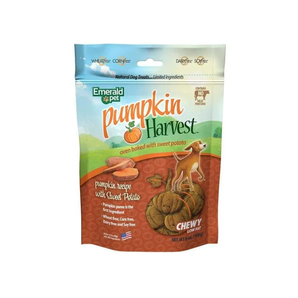 Emerald Pet® Harvest Pumpkin Recipe with Sweet Potato Dog Treats 6 Oz Emerald Pet®