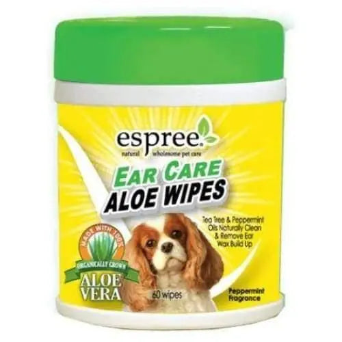 Espree Ear Care Aloe Dog Wipes 60 Count Espree LMP