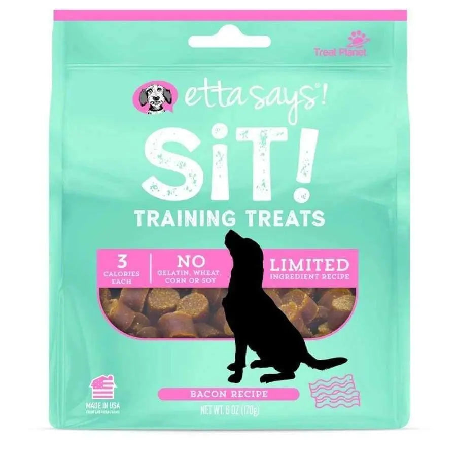 Etta Says! Sit! Dog Training Treats Bacon Recipe 6 oz Etta Says