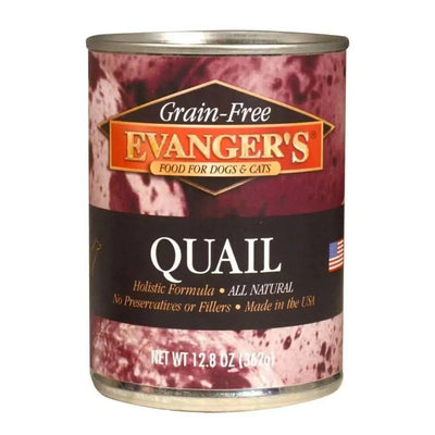 Evanger's Grain-Free Quail Canned Dog & Cat Food case of 12 Evanger's