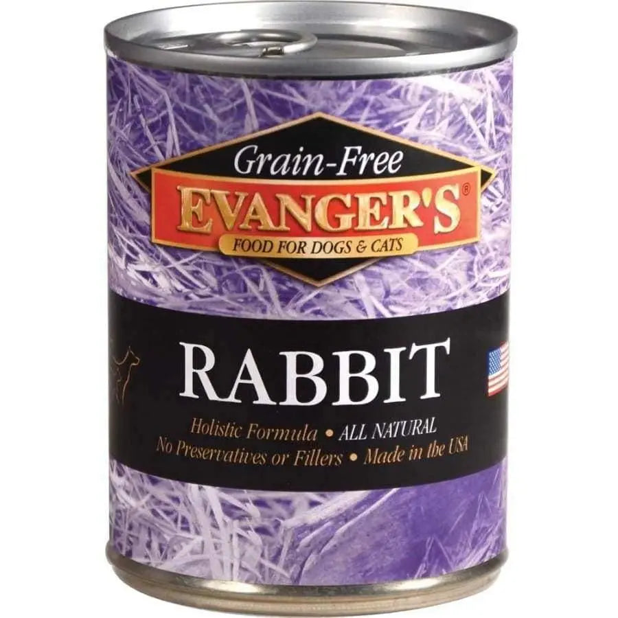 Evanger's Grain-Free Rabbit Canned Dog & Cat Food case of 12 Evanger's