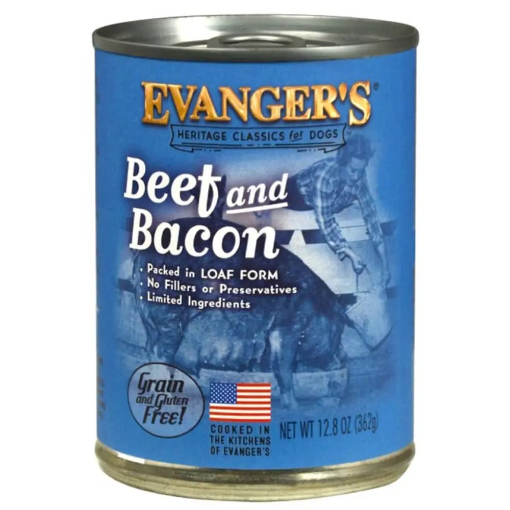 Evanger's Heritage Classic Beef & Bacon Canned Dog Food case of 12 Evanger's